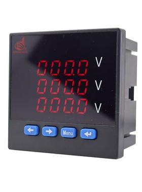 指集团数显表智能三相交流584明电压表ZM-3AV23电流高精度交直流