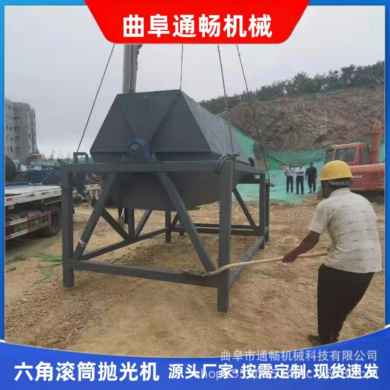面包石倒角除锈干磨机6米长