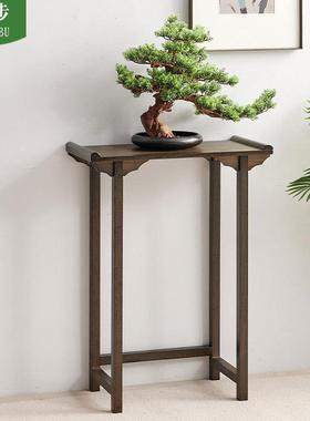 中式玄关OAF桌入户新案几实木极现代简门厅柜条案置物桌窄约走廊T