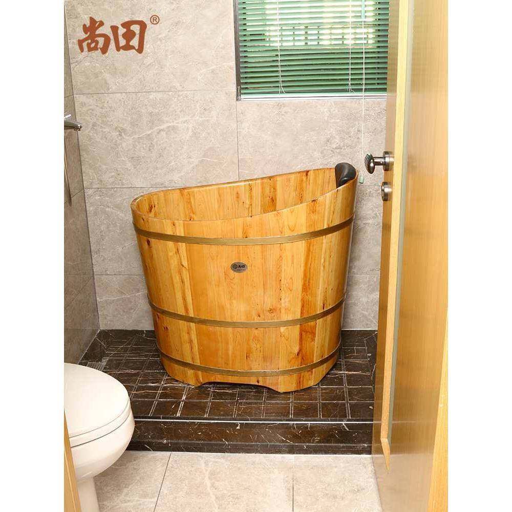 香柏浴木圆形泡成人无品牌/质澡木桶浴桶实木缸洗澡盆小浴室木沐
