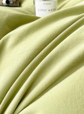 新款A棉类全棉洗棉四件套拼色NEA10纯被套床笠套件宿舍0床单三水