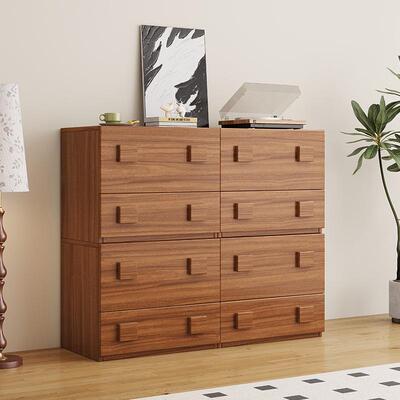 中古风室复古卡门柜卡柜门全实木床头柜卧收纳储物家用边轻奢创意