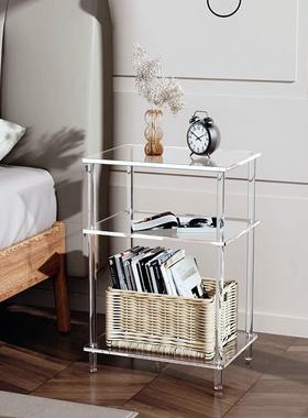 亚克力透厅明卧室柜床头沙发边红桌网轻奢创意客浴室置LXQ物架小