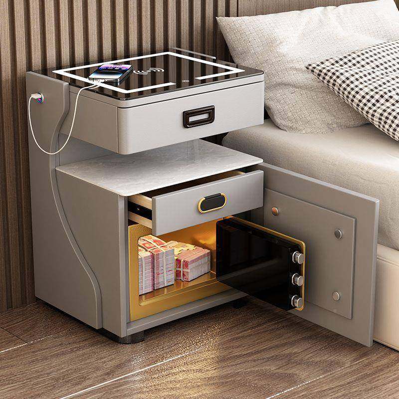 家用智多能床头HNJ柜保卧险箱一体功能简现约代无线充电室家用免,商业/办公家具,办公储物柜,淘宝优惠券,粉丝福利购,淘宝优惠卷
