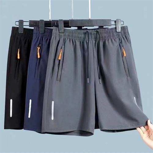 Zipper loose casual running shorts for men拉链宽松跑步短裤男