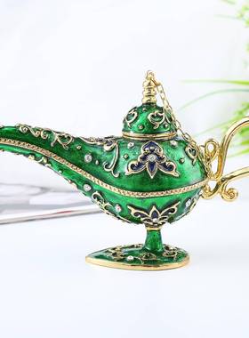 外贸跨境货源欧式创意阿拉丁神灯创意家居摆件许愿灯金属工艺品