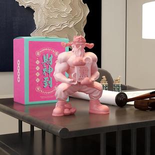 饰品乔迁新居 肌肉财神爷招财摆件家用店铺开业礼物健身房办公室装