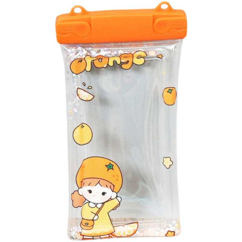 TRANSLANCING WATERPROOF TOUCH CARTOON SLEEVE DRIFTING SEALED WATER BAG DIVING SWIMMING WATER BAG CAN SCREEN ANTI-PVC USE ANTI-MOBILE PHONE