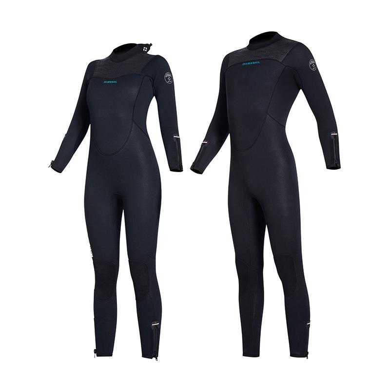 DIEV&SAIL新款5MM潜水服加绒保暖连体潜水衣加厚深浮潜冲浪冬泳衣