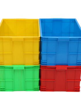 可配盖蓝色全孰料575-00带盖塑料箱大型蔬菜水果桂圆塑料箱