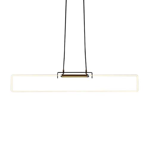 北欧简约现代餐厅灯设计师工作室极简长条餐桌吧台创意线条吊灯