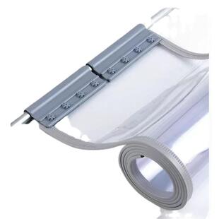 整袋磁吸门帘用穿管塑料夹片吊具皮帘夹板穿管式配件现代简约