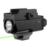 户外战术手电下挂激光瞄准器手电筒照明强光红激光导轨灯下挂手电