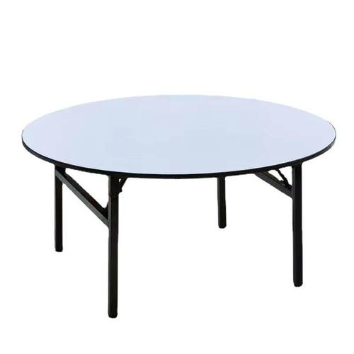 厂家酒店桌椅饭店宴会折叠大圆桌宴会桌PVC商用婚庆圆桌子