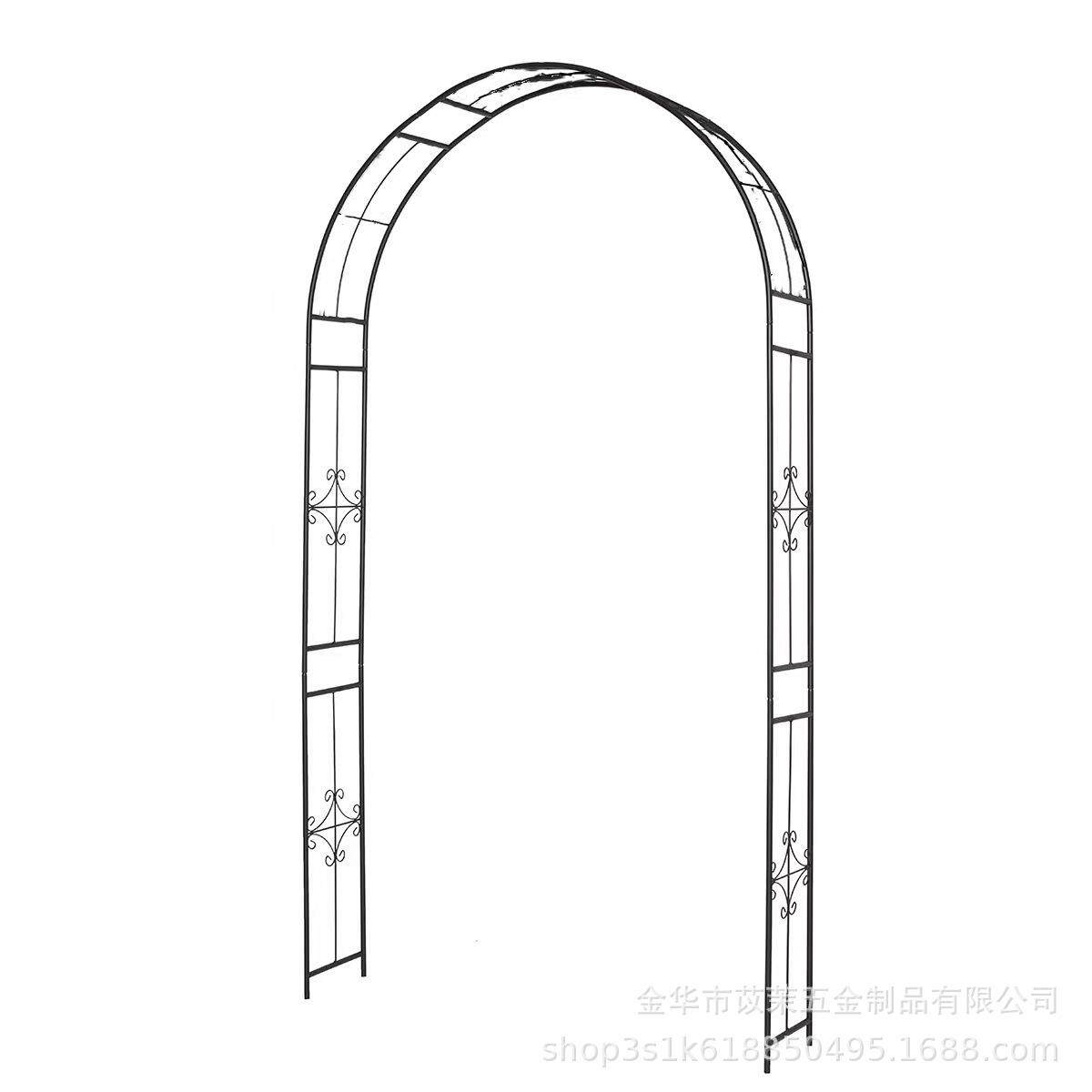 铁艺葡萄架铁线莲月季拱形拱门花架爬藤架攀爬植物支架杆户外