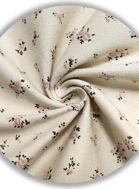 至ing洗水斜纹10856全棉印花小碎花面料外套夹克桌布裤子限时优惠