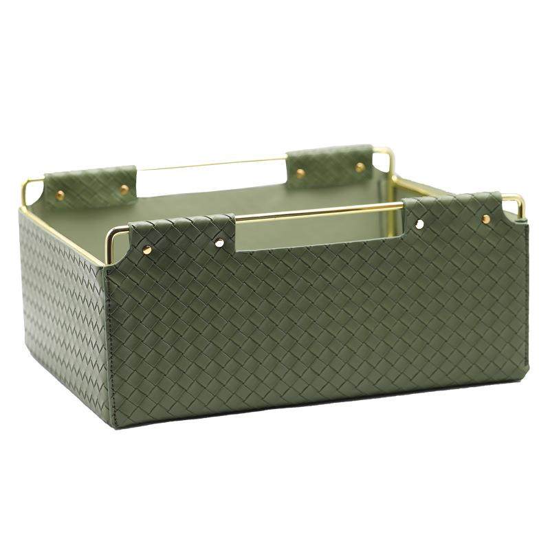 北欧INS杂物收纳筐桌面整理篮大号卧室衣柜收纳盒皮革轻奢储物盒,收纳整理,脏衣篮,淘宝优惠券,粉丝福利购,淘宝优惠卷