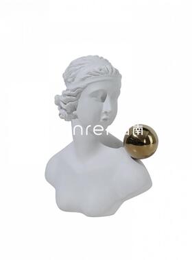 现代几何金属简约拱形门型摆件客厅酒柜样板间电视柜家居人物摆件