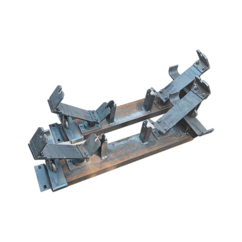 井下三联串托辊皮带传送机上调下调偏托辊支架输送机托辊支架