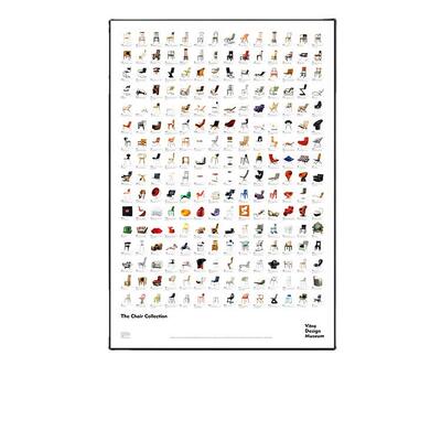 Vitra设计经典椅子画北欧极简风格挂画家具店客厅玄关卧室落地画