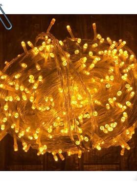 跨镜供应100米800灯LED灯串圣诞节日婚庆背景布置装饰记忆彩灯串