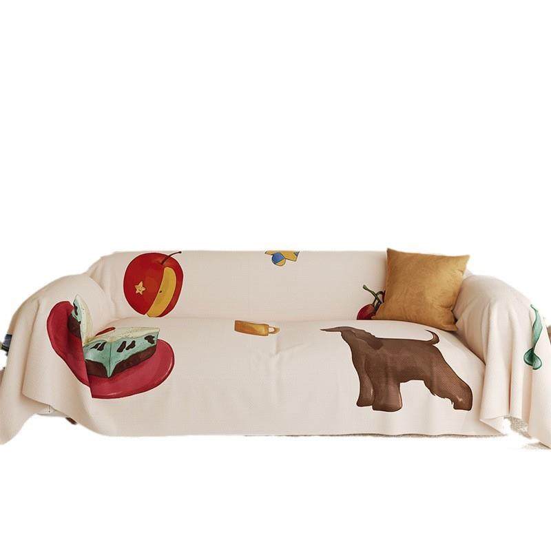 现代简约家用沙发巾四季通用奶油风客厅防尘沙发套罩全包式盖布巾,居家布艺,沙发套,淘宝优惠券,粉丝福利购,淘宝优惠卷