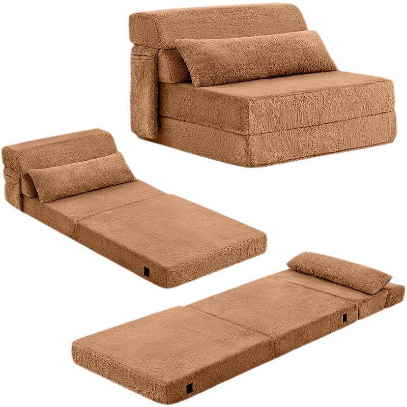 定制折叠沙发办公室高密度海绵榻榻米沙发床单人便携式床垫