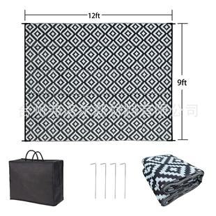 现货272x66cm十字加号PP垫编织野餐垫户外旅游山地防潮