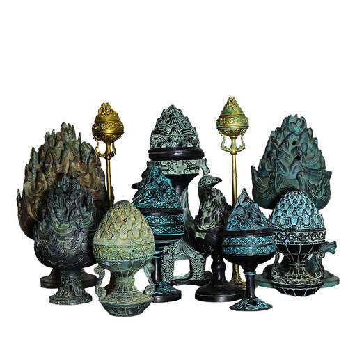 博山炉仿古青铜器大中小号仿古焚香熏香炉道具摆件摄影道具直播带