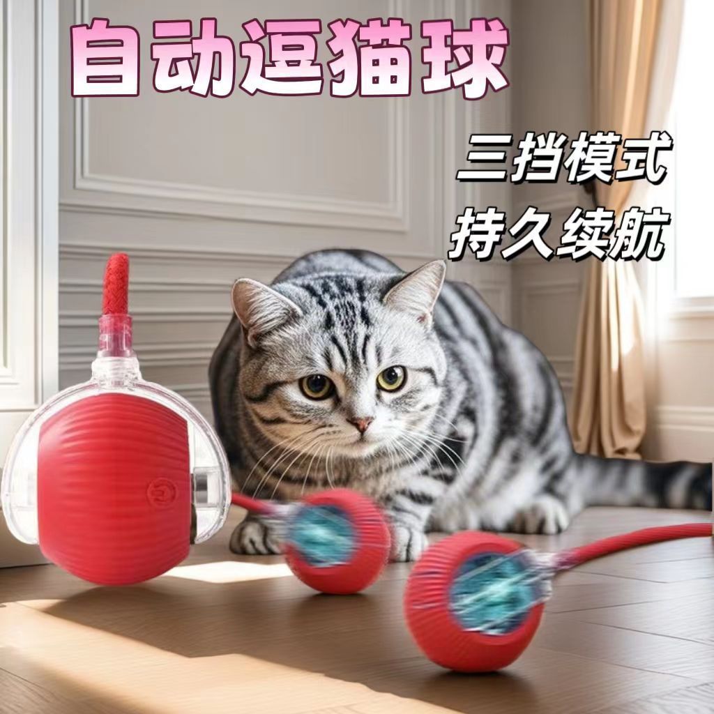 智能遛狗逗猫球逗猫猫咪玩具解闷