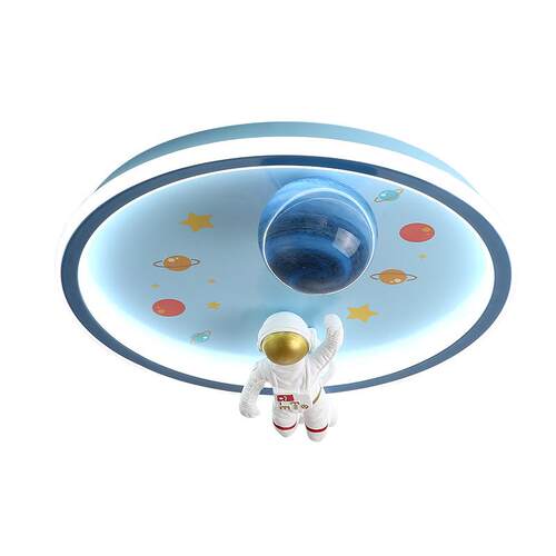 儿童房灯男孩卧室灯女护眼现代简约宇航太空卡通创意房间吸顶灯