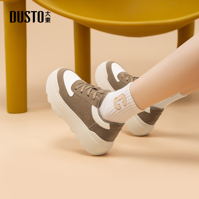 大东女鞋时尚平底中跟运动鞋百搭