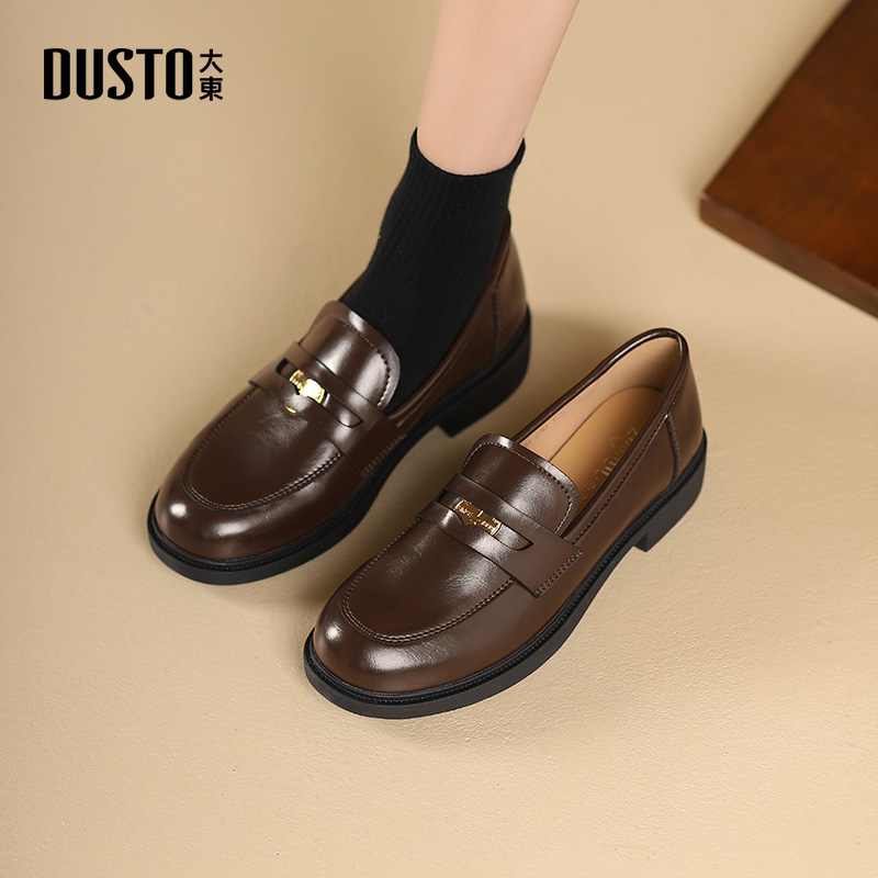 大东乐福鞋女鞋通勤复古小皮鞋jk