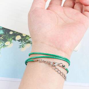 50cm欧美饰品配件挂件绳项链绳1.5 2mm圆蜡线韩国蜡线蜡绳