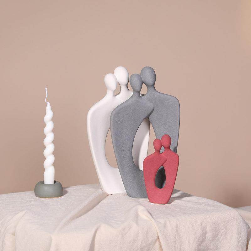 ins现代创意简约客厅抽象情侣人物摆件艺术家居软装饰品结婚礼物