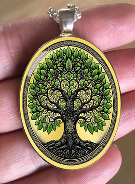 合金男女通用波西米亚世界树项链