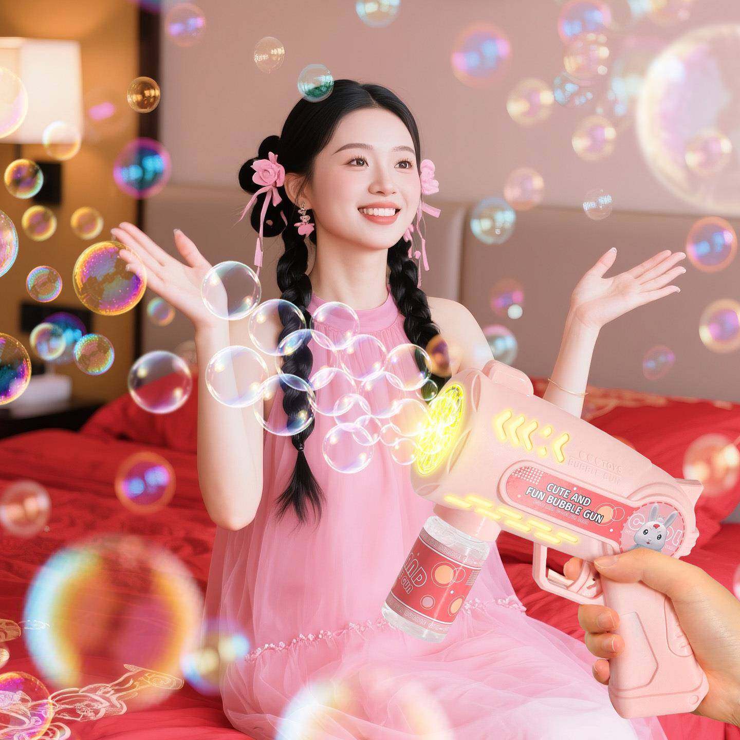 泡泡机结婚接亲专用新娘手持礼花枪炮花瓣婚礼晨袍氛围感拍照道具,节庆用品/礼品,陪嫁用品套装,淘宝优惠券,粉丝福利购,淘宝优惠卷