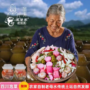 王婆家四川泡菜什锦老坛子母水泡儿菜仔姜藠头酸萝卜豆角辣椒开味