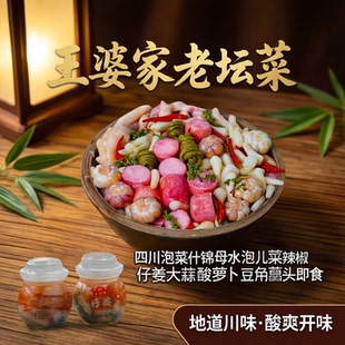 王婆家四川泡菜泡儿菜什锦菜老坛母水藠头仔姜萝卜豆角开味下饭菜