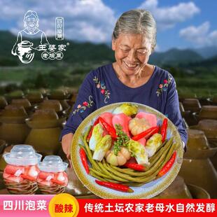 王婆家四川泡菜泡儿菜什锦老坛母水藠头酸萝卜豆角即食开味下饭菜