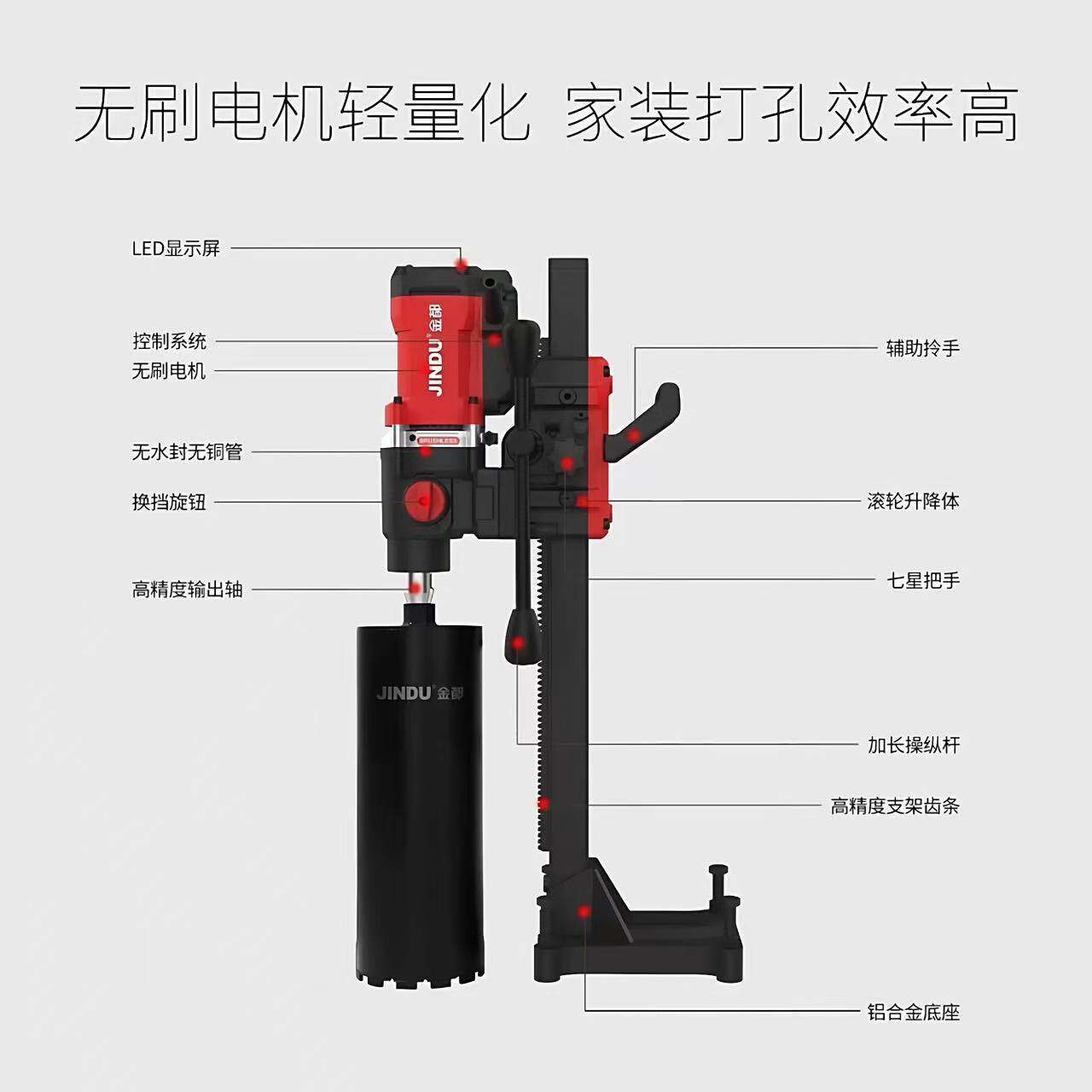 金都正品无刷水钻机CF-D0