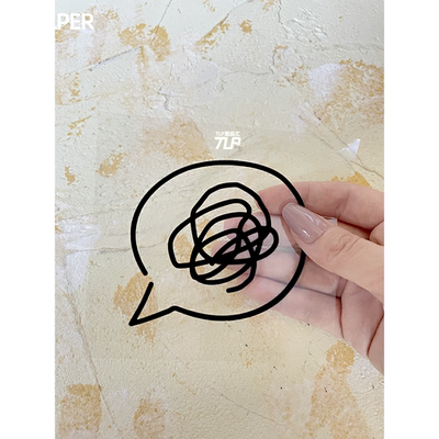 贴纸语言框混乱生气我无语了