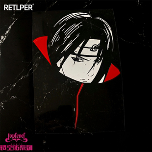 TLP镂空车贴 火影忍者宇智波鼬晓Uchiha Itachi日漫动漫防水贴纸