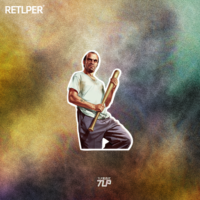 反光车贴星周边TLPGTA崔佛棒球