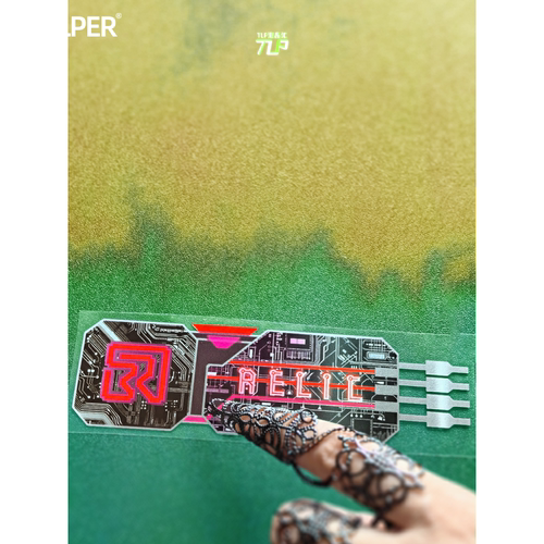贴纸原创赛博朋克RELIC意识芯片