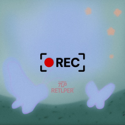 RETLPER镂空车贴 REC摄录中提示记录文字 汽摩防水装饰贴纸