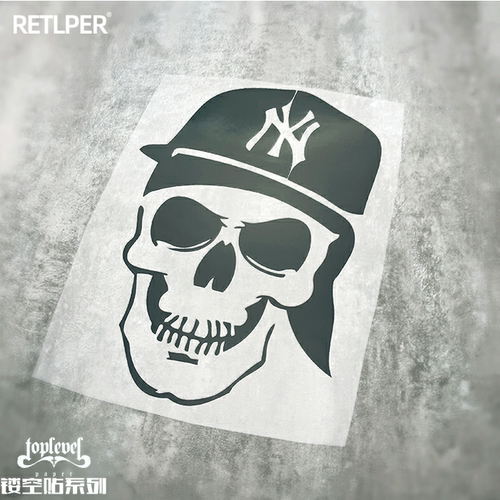 棒球队贴纸扬基镂空笔记本车贴