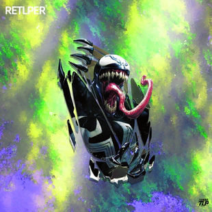 TLP镂空车贴 防水贴纸 venom毒液反英雄共生体寄生撕碎平面