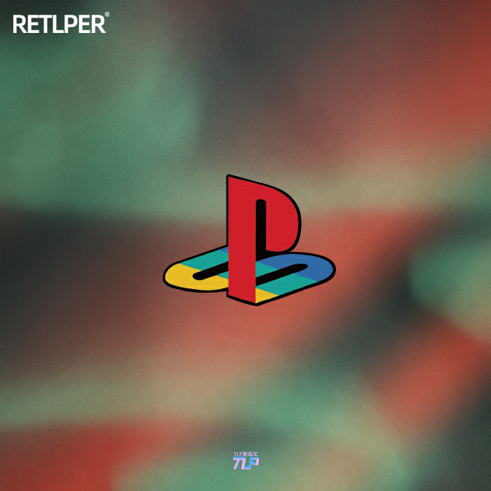 TLP反光车贴 PlayStation PS2标志logo怀旧主机单机游戏防水贴纸