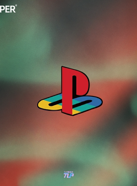 TLP反光车贴 PlayStation PS2标志logo怀旧主机单机游戏防水贴纸